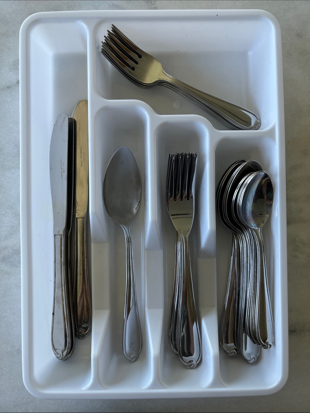 Vintage Stainless Steel Flatware 35 Pieces Love Knot Design - Picture 5 of 7